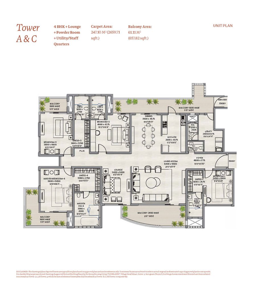 Tower A amp C map