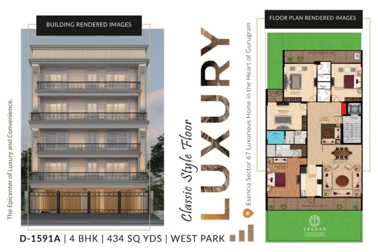 Ansal Esencia Sector 67 Floor Plan