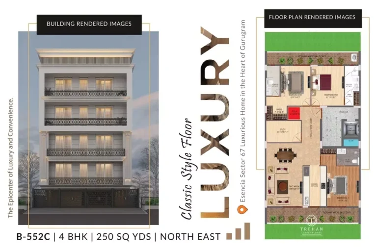 Ansal Esencia Sector 67 Floor Plan